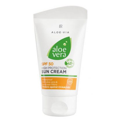 Aloë Vera Zonne crème SPF 50 Ideaal voor gevoelige huidtypes en kinderen Effectieve bescherming tegen UVA- en UVB-stralen Beschermt, verzorgt en hydrateert tijdens het zonnebaden Gratis verzending vanaf €29,-