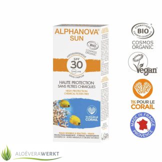 BIO SPF 30 zonnebrand allergische gevoelige huid - waterproof BIO SPF 30 zonnebrand allergische gevoelige huid - waterproof
