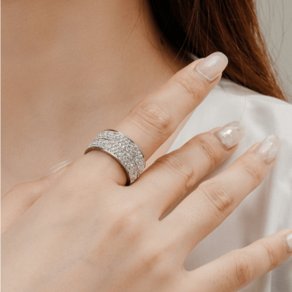 Elodie Ring - Zilver en Kristal